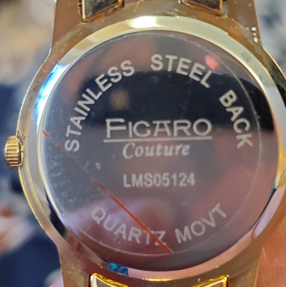 Ficaro Couture Gold Crystal Women's Watch - Picture 4 of 8